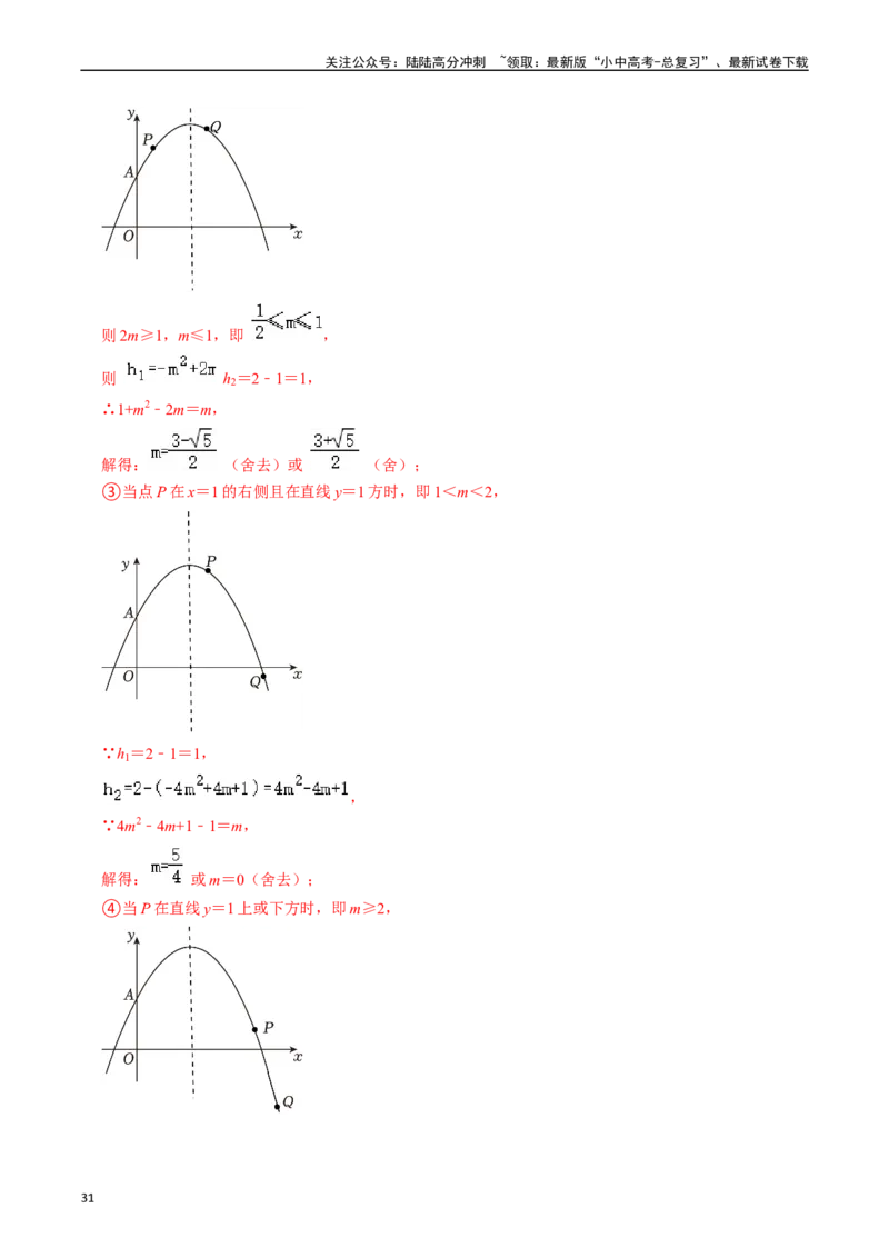 重难点01二次函数与几何的综合训练（9大题型+限时分层检测）（解析版）_02中考总复习（2026版更新中）_02-数学-中考总复习_2024年中考复习资料_二轮复习资料_重难点
