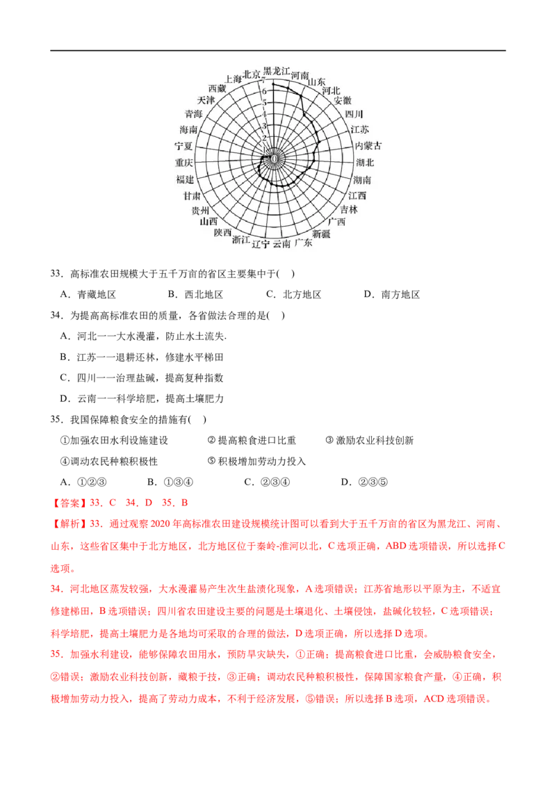 专题22资源安全与国家安全-2023年高考地理一轮复习小题多维练（新高考专用）（解析版）_9.2025地理总复习_2023年新高考复习资料_一轮复习_资源安全与国家安全