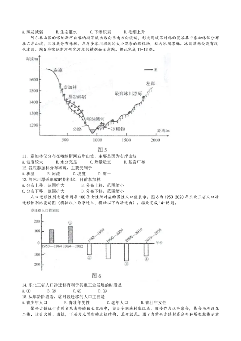 江苏省无锡市江阴市2022-2023学年高三上学期期末地理试题_9.2025地理总复习_2023年新高考复习资料_3地理高考模拟题_新高考