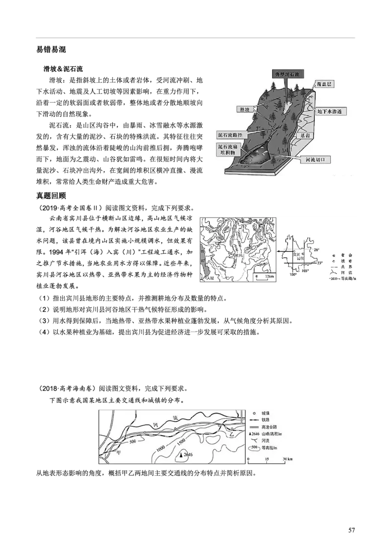 整合突破专题学案主题八：地形（高三地理自主复习资料，pdf版）_9.2025地理总复习_2023年新高考复习资料_专项复习_高三地理自主复习学案主题整合突破专题学案+解题技巧+评分细则