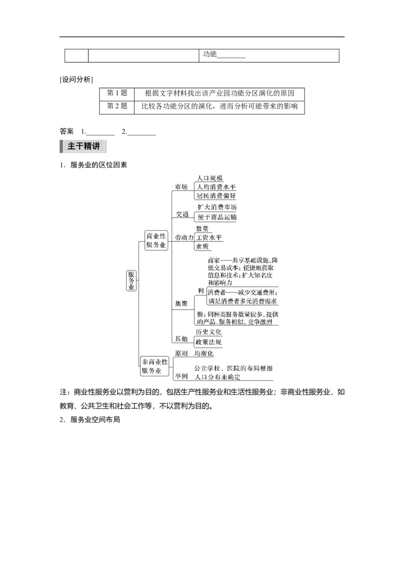 第1部分专题8考点3　服务业区位因素_9.2025地理总复习_2023年新高考复习资料_二轮复习_2023年高考地理二轮复习讲义+课件（新高考版）_2023年高考地理二轮复习讲义（新高考版）_学生版