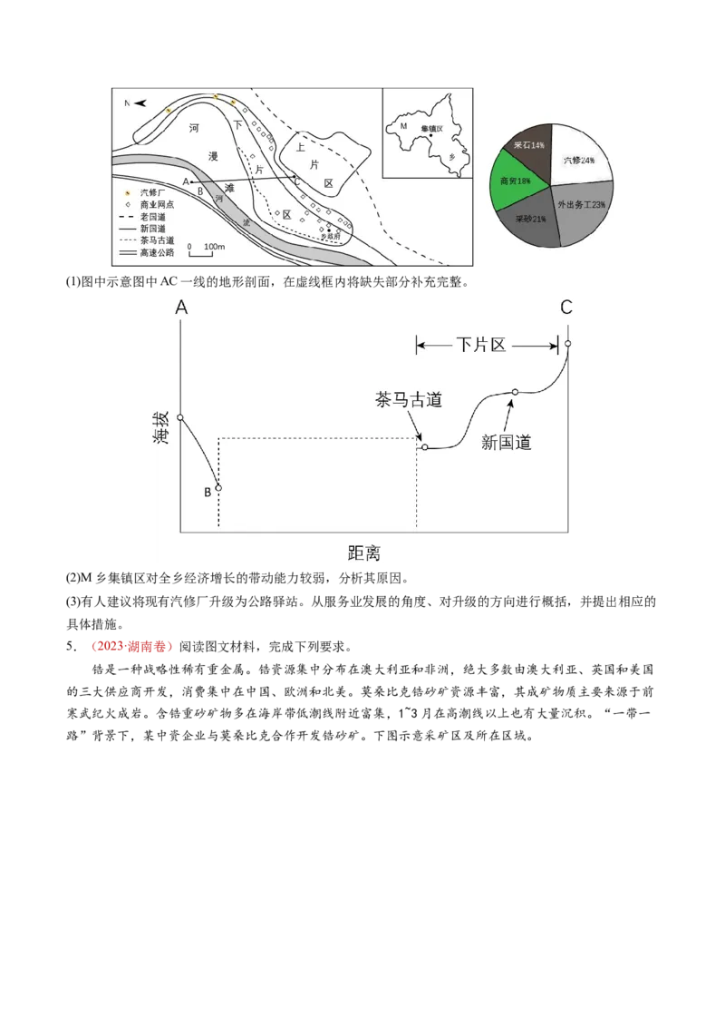 查补能力&middot;提升练综合题解题方法（原卷版）_9.2025地理总复习_2024年新高考资料_5.2024三轮冲刺_查漏补缺2024年高考地理复习冲刺过关（新高考通用）