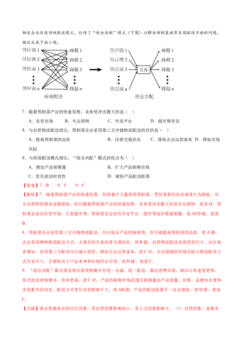 热点07区域发展-2024年高考地理热点&middot;重点&middot;难点专练（新高考专用）（解析版）_9.2025地理总复习_2024年新高考资料_3.2024专项复习