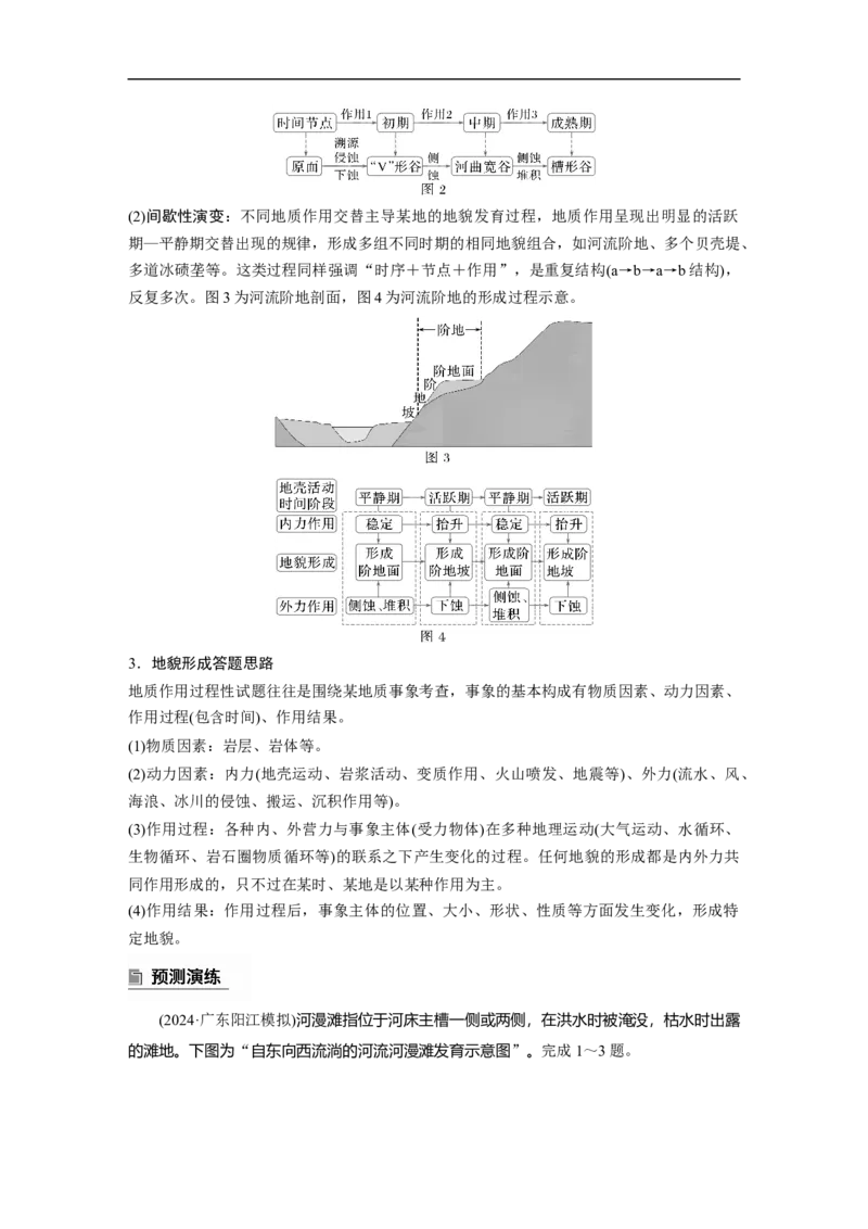 第一部分　素养2　专题5　主题1　地貌形成_9.2025地理总复习_2025年新高考资料_二轮复习_2025年高考地理二轮复习讲义+专题强化练（学生版）_复习讲义