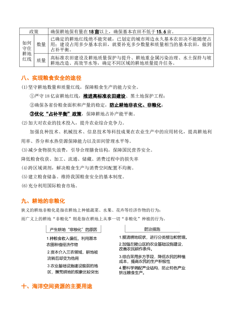 秘籍04考前必记资源、环境与国家安全24个核心考点-备战2023年高考地理抢分秘籍（新高考专用）_38751356(1)_9.2025地理总复习_2023年新高考复习资料_备战2023年高考地理抢分秘籍（新高考专用）