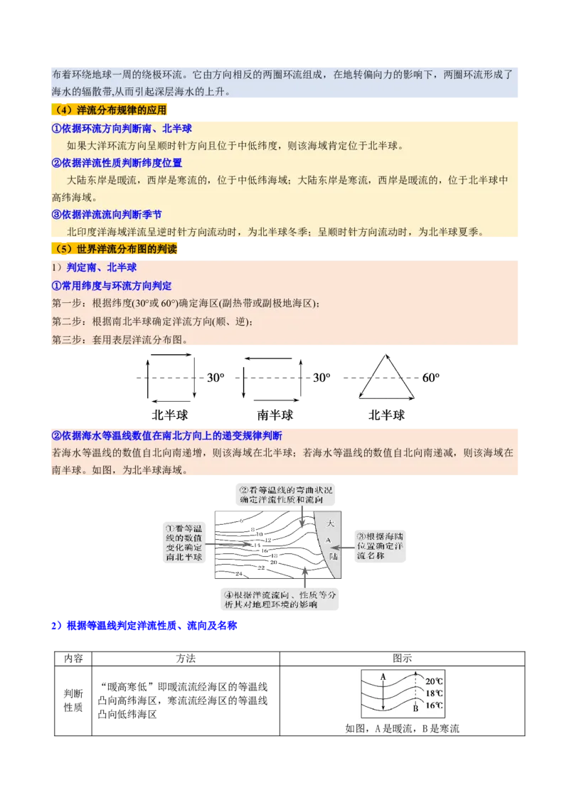 第11讲海水性质和海水运动（讲义）（解析版）_9.2025地理总复习_2025年新高考资料_一轮复习_2025年高考地理一轮复习讲练测（新教材新高考）