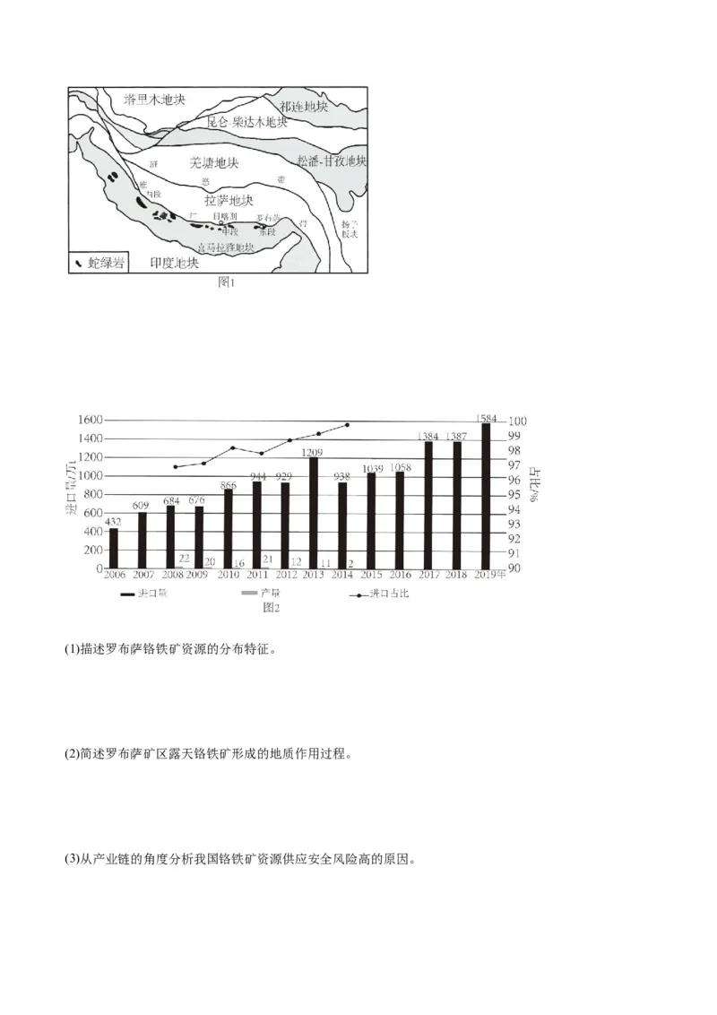热点04国家安全-2024年高考地理热点&middot;重点&middot;难点专练（新高考专用）（原卷版）_9.2025地理总复习_2024年新高考资料_3.2024专项复习