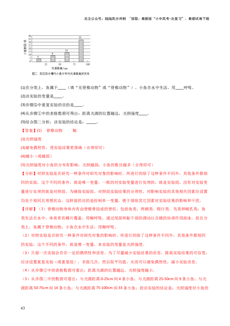 题型04实验探究题解题技巧（解析版）_02中考总复习（2026版更新中）_08-生物-中考总复习_2025中考复习资料_2025年中考生物答题方法模板