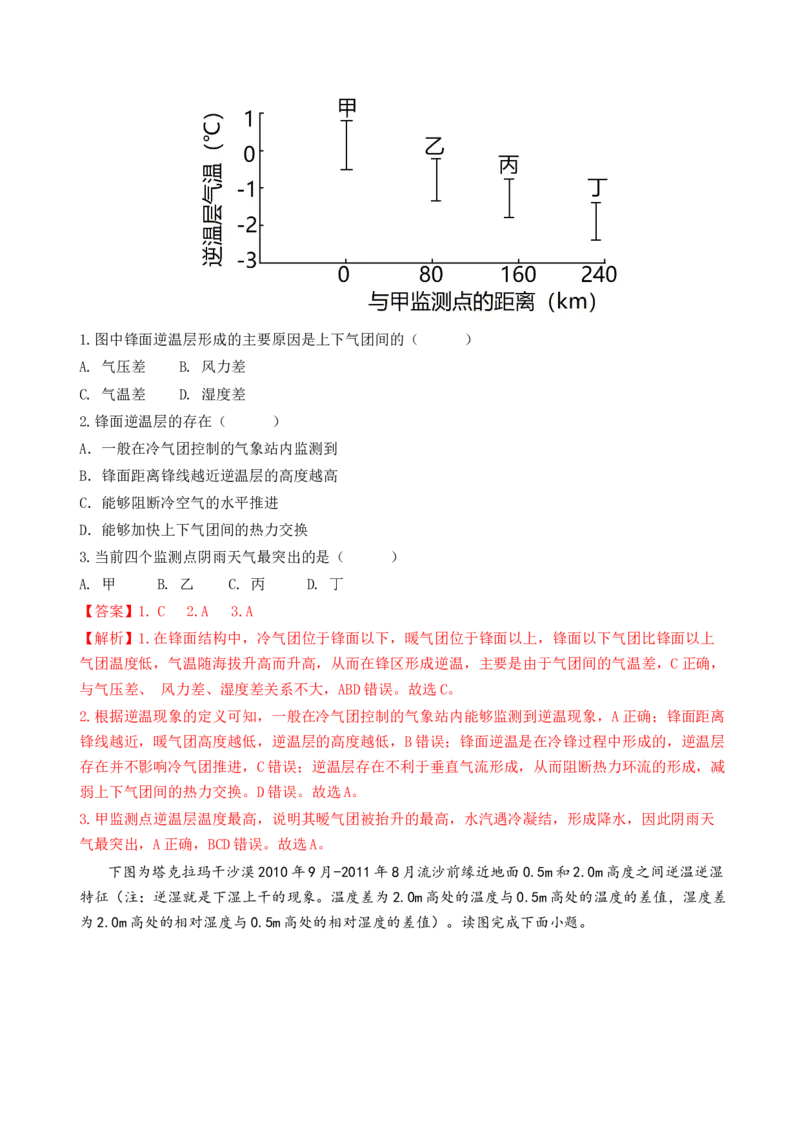 第06讲大气的组成、垂直结构及受热过程（讲义）（解析版）_9.2025地理总复习_2024年新高考资料_1.2024一轮复习_2024年高考地理一轮复习讲练测（新教材新高考）