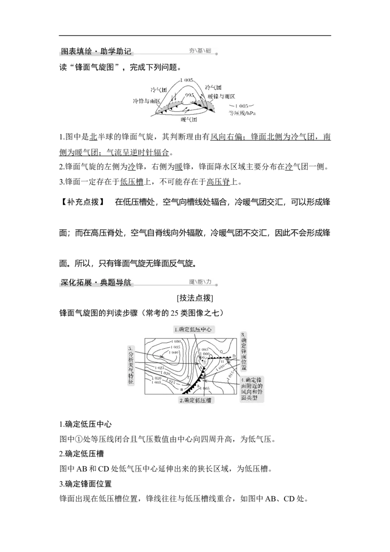 第2课时气旋和反气旋、锋面气旋_9.2025地理总复习_赠品通用版（老高考）复习资料_一轮复习_2023年高考地理一轮复习讲义+课件（全国版）_2023年高考地理一轮复习讲义（全国版）