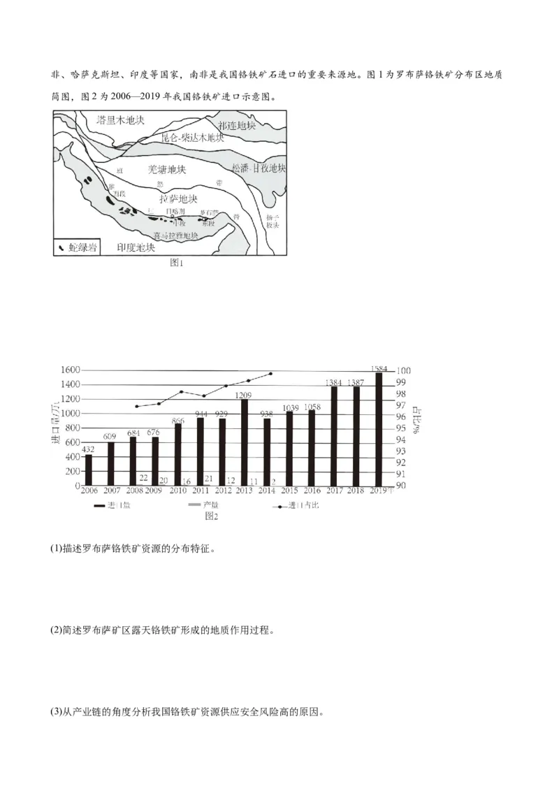热点04国家安全-2024年高考地理热点&middot;重点&middot;难点专练（新高考专用）（解析版）_9.2025地理总复习_2024年新高考资料_3.2024专项复习