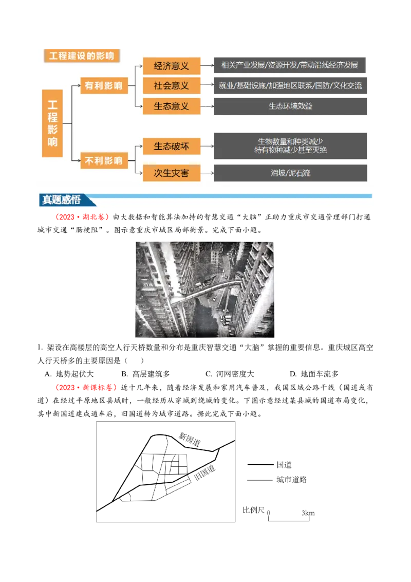 第27讲区域发展对交通运输布局的影响（讲义）（原卷版）_9.2025地理总复习_2024年新高考资料_1.2024一轮复习_2024年高考地理一轮复习讲练测（新教材新高考）