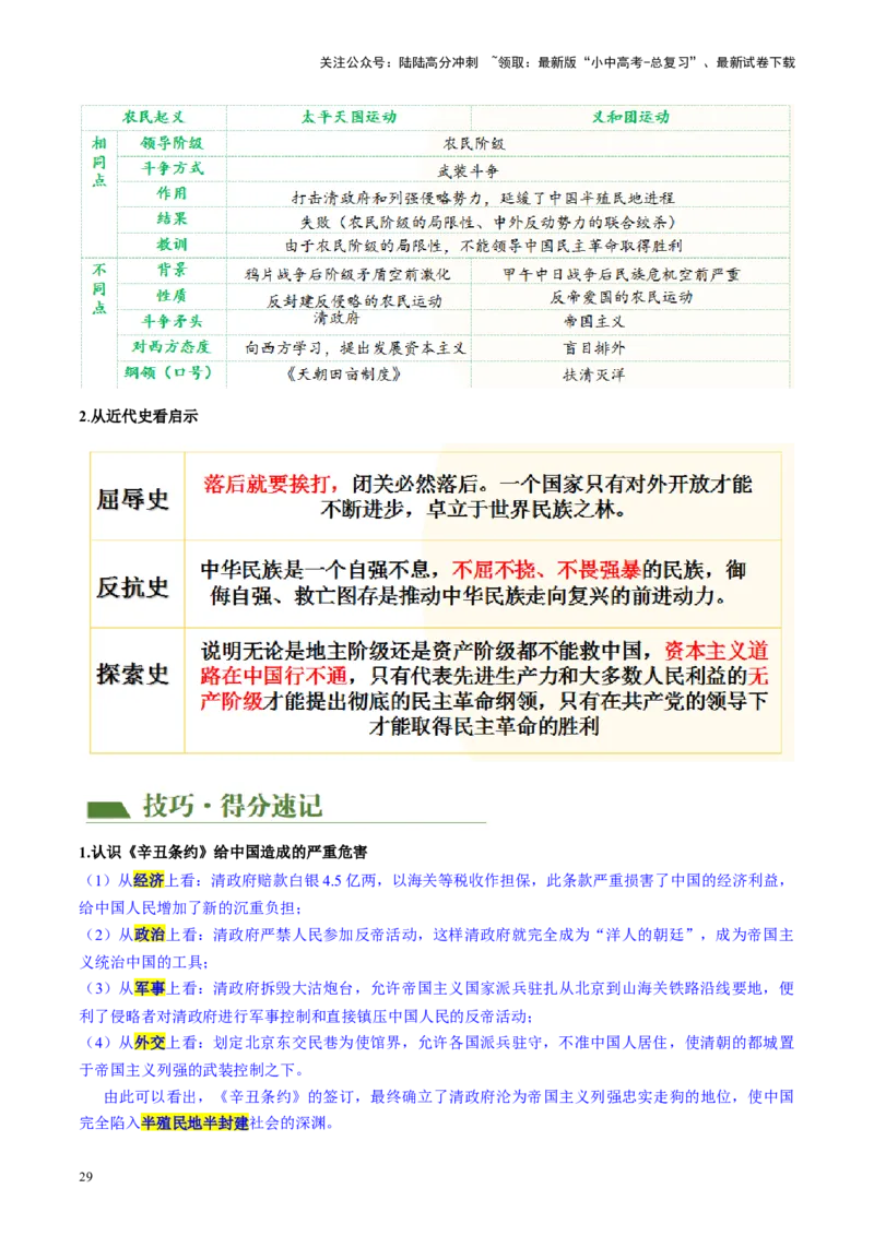 （讲义）专题08近代化的早期探索与民族危机的加剧（解析版）_02中考总复习（2026版更新中）_06-历史-中考总复习_2024年中考复习资料_一轮复习_配套讲义（原卷版+解析版）