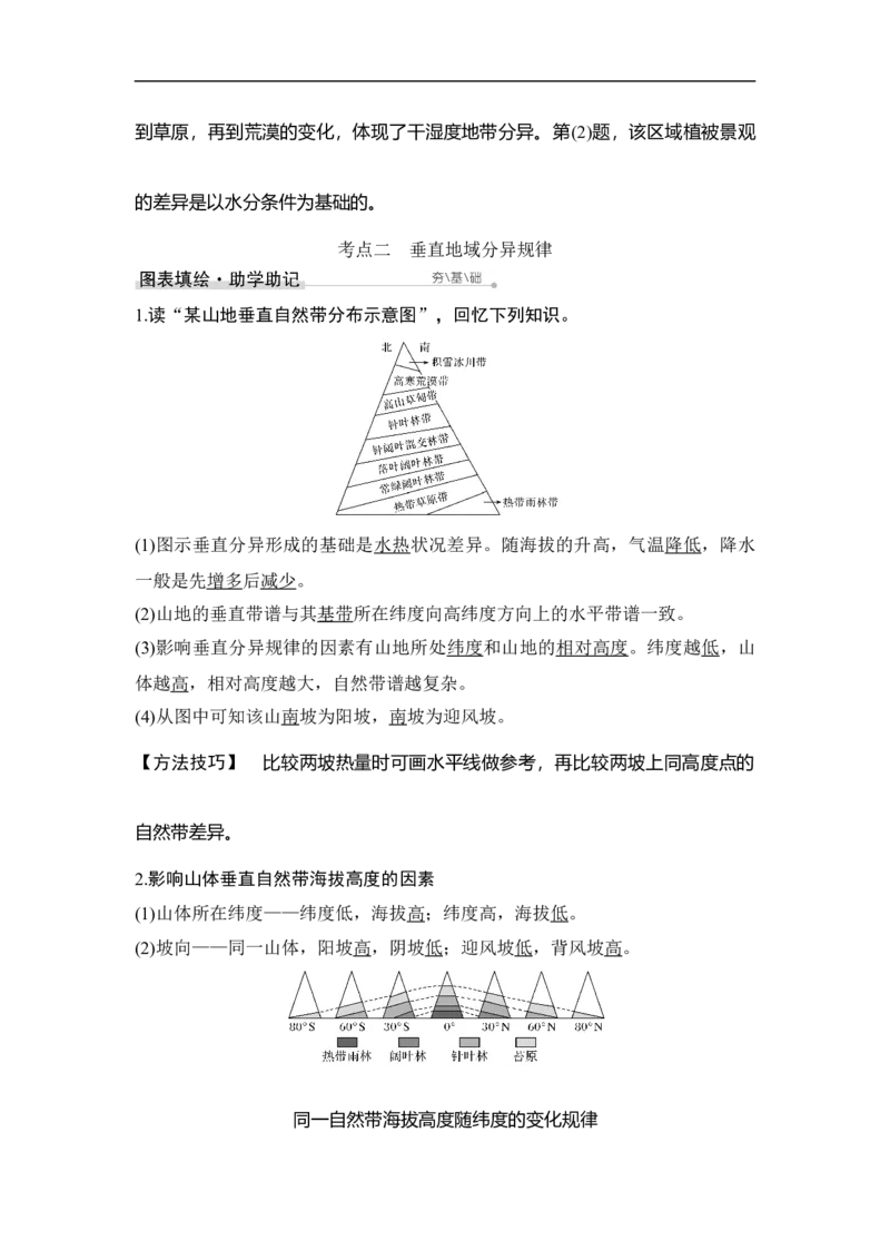 第16讲自然地理环境的差异性_9.2025地理总复习_赠品通用版（老高考）复习资料_一轮复习_2023年高考地理一轮复习讲义+课件（全国版）_2023年高考地理一轮复习讲义（全国版）