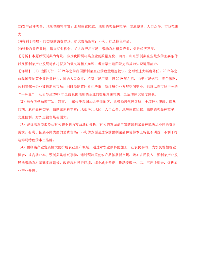 热点02乡村振兴-2024年高考地理热点&middot;重点&middot;难点专练（新高考专用）（解析版）_9.2025地理总复习_2024年新高考资料_3.2024专项复习