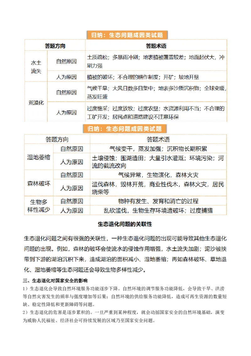第39讲环境安全与国家安全（讲义）（原卷版）_9.2025地理总复习_2024年新高考资料_1.2024一轮复习_2024年高考地理一轮复习讲练测（新教材新高考）