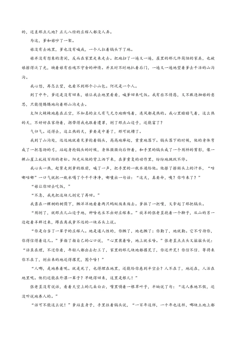 专题10小说主旨意蕴探究（练习）-2024年高考语文二轮复习讲练测（新教材新高考）(解析版)(1)_1.2025语文总复习_2024年新高考资料_2.2024二轮复习