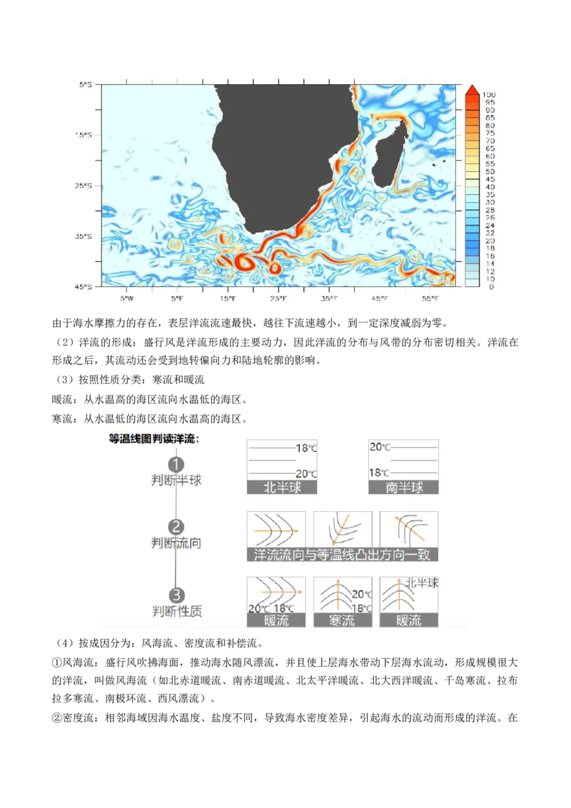 第11讲海水的性质和海水的运动（讲义）（解析版）_9.2025地理总复习_2024年新高考资料_1.2024一轮复习_2024年高考地理一轮复习讲练测（新教材新高考）