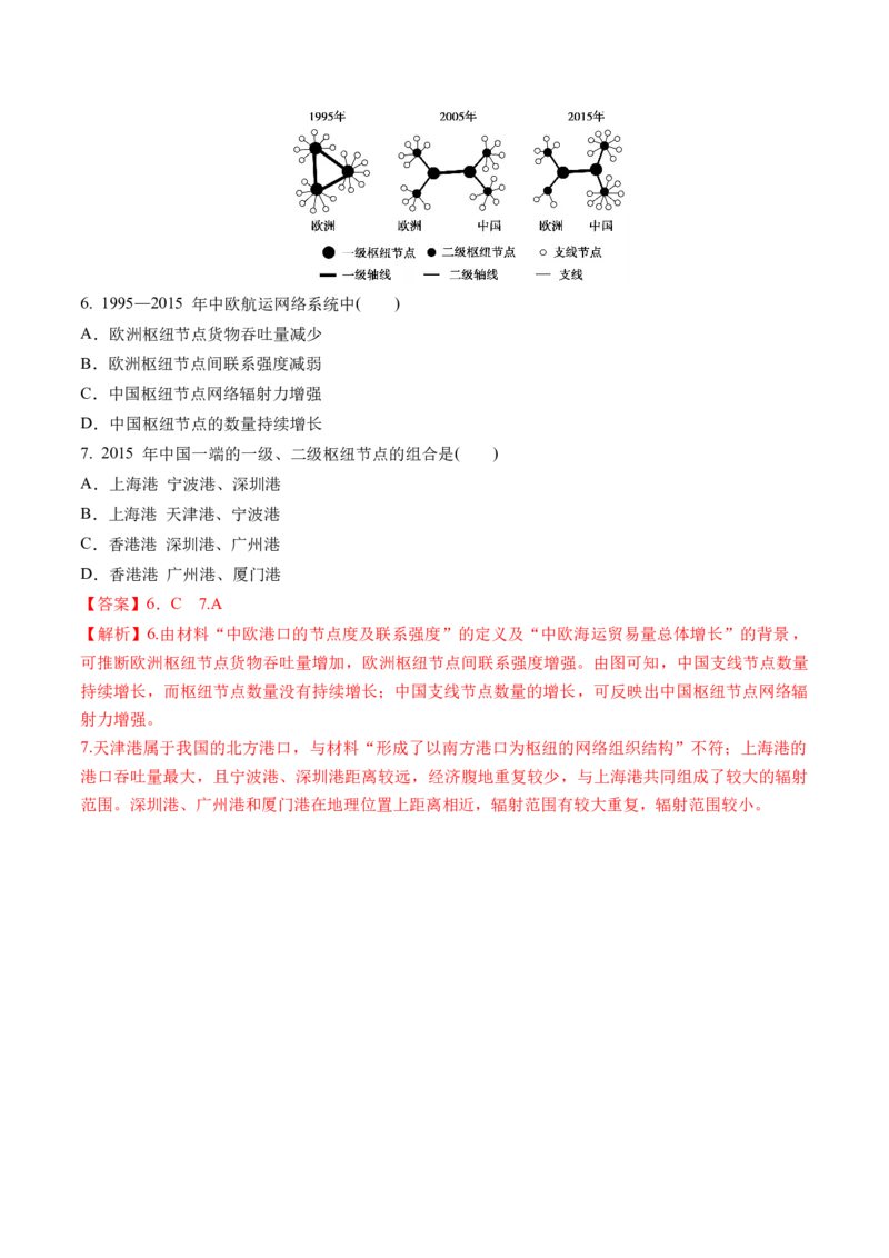 第27讲区域发展对交通运输布局的影响（讲义）（解析版）_9.2025地理总复习_2024年新高考资料_1.2024一轮复习_2024年高考地理一轮复习讲练测（新教材新高考）