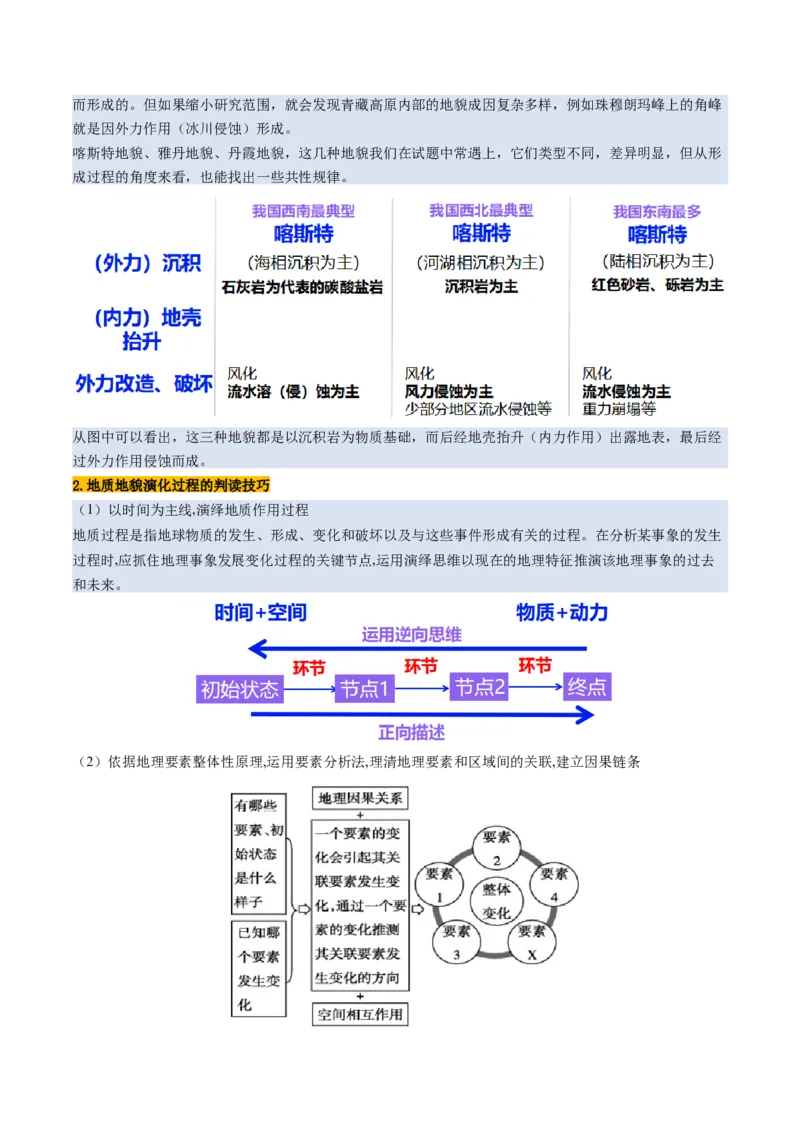 第15讲岩石圈物质循环、地表形态与人类活动（讲义）（原卷版）_9.2025地理总复习_2025年新高考资料_一轮复习_2025年高考地理一轮复习讲练测（新教材新高考）