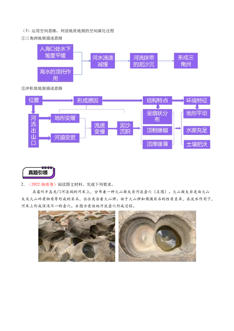 第15讲岩石圈物质循环、地表形态与人类活动（讲义）（原卷版）_9.2025地理总复习_2025年新高考资料_一轮复习_2025年高考地理一轮复习讲练测（新教材新高考）