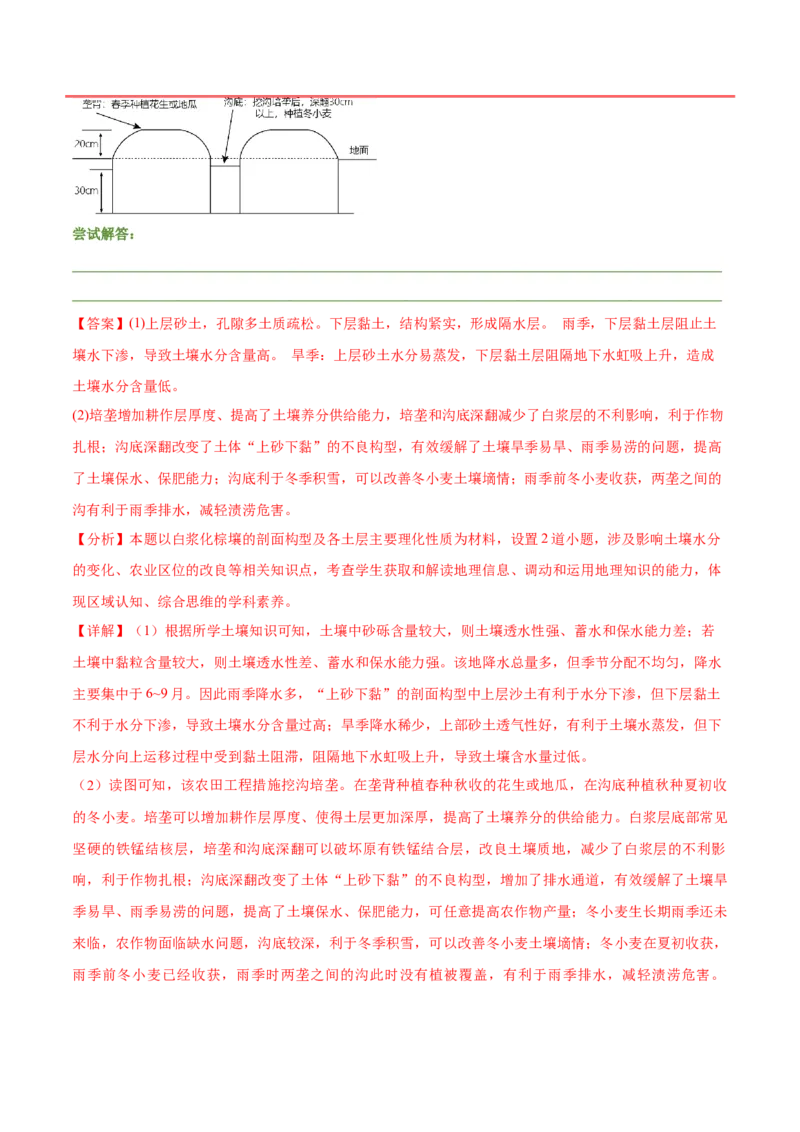 押新高考13自然环境的整体性和差异性-备战2024年高考地理临考题号押题（新高考通用）（解析版）_9.2025地理总复习_2024年新高考资料_5.2024三轮冲刺