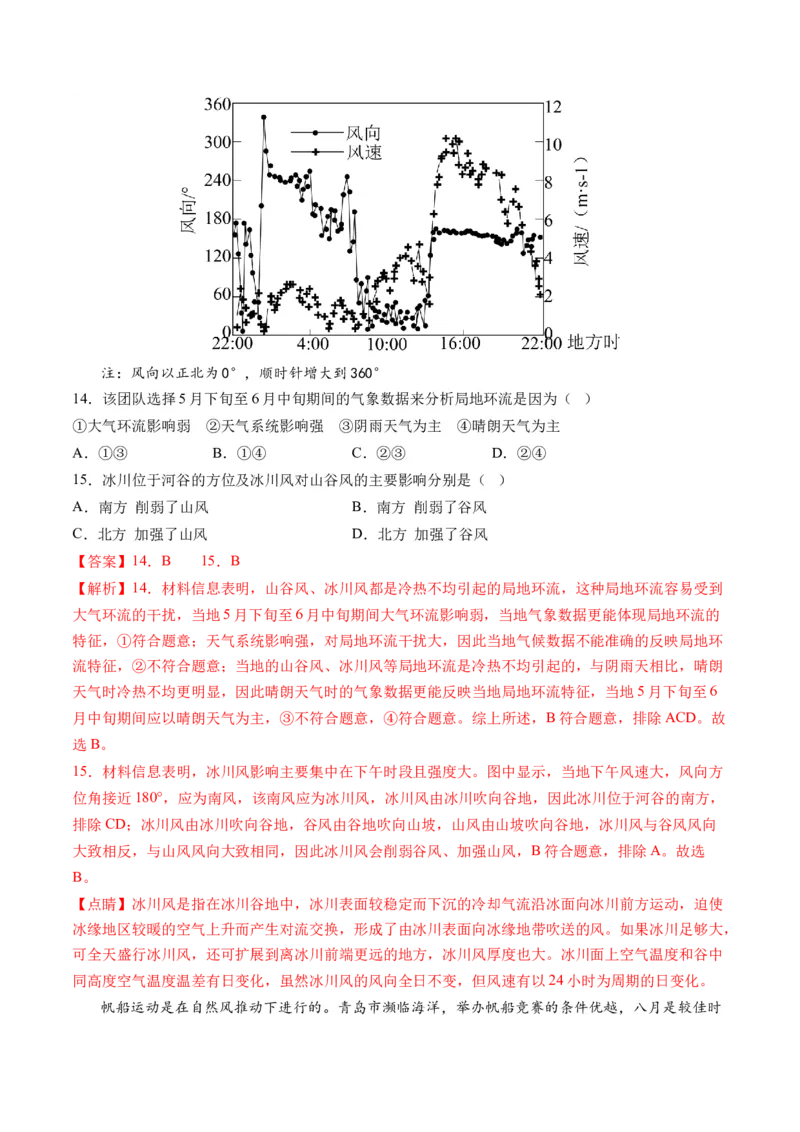 第07讲热力环流与大气的水平运动（练习）（解析版）_9.2025地理总复习_2024年新高考资料_1.2024一轮复习_2024年高考地理一轮复习讲练测（新教材新高考）