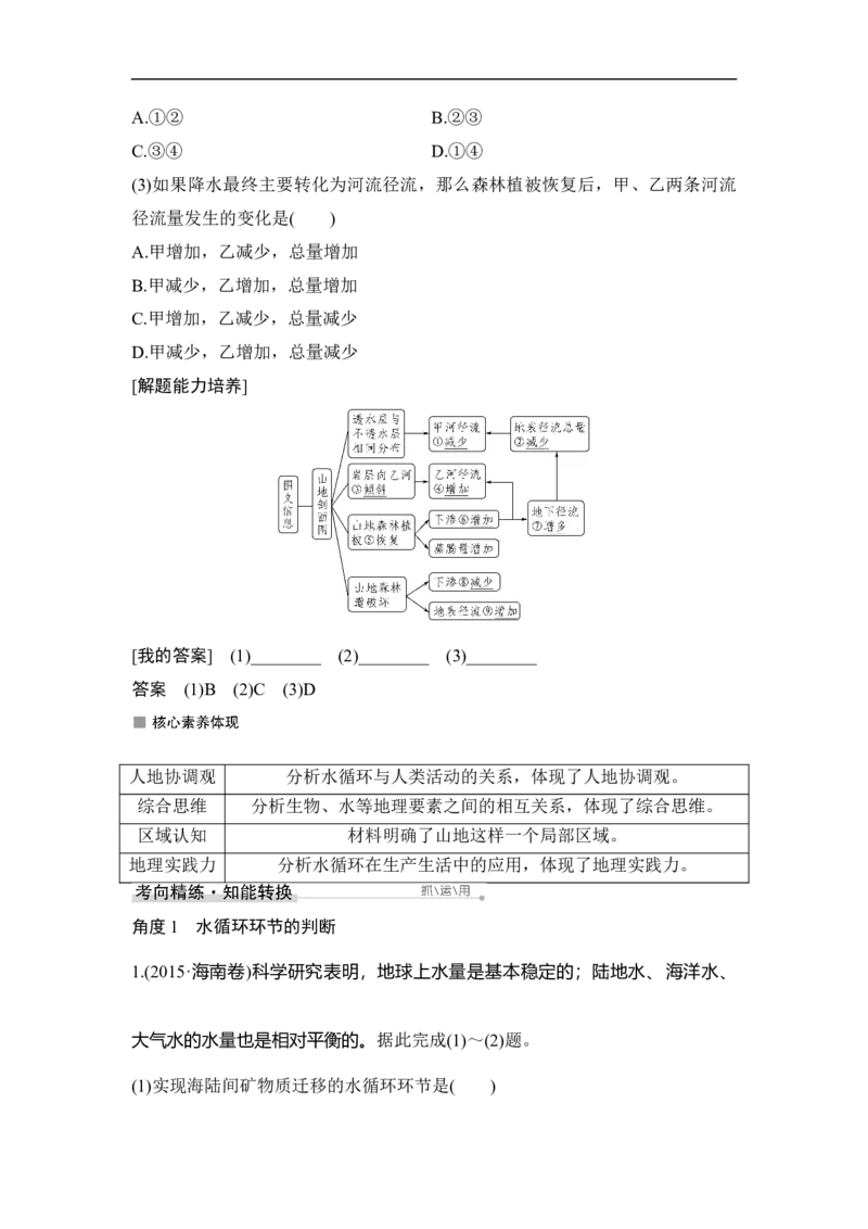 第10讲自然界的水循环和水资源的合理利用_9.2025地理总复习_赠品通用版（老高考）复习资料_一轮复习_2023年高考地理一轮复习讲义+课件（全国版）_赠补充习题