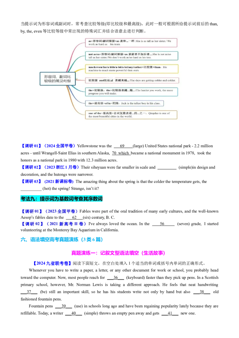 专题43语法填空之给词填空（讲案）原卷版_3.2025英语总复习_2025年新高考资料_一轮复习_2025年高考英语一轮复习知识清单