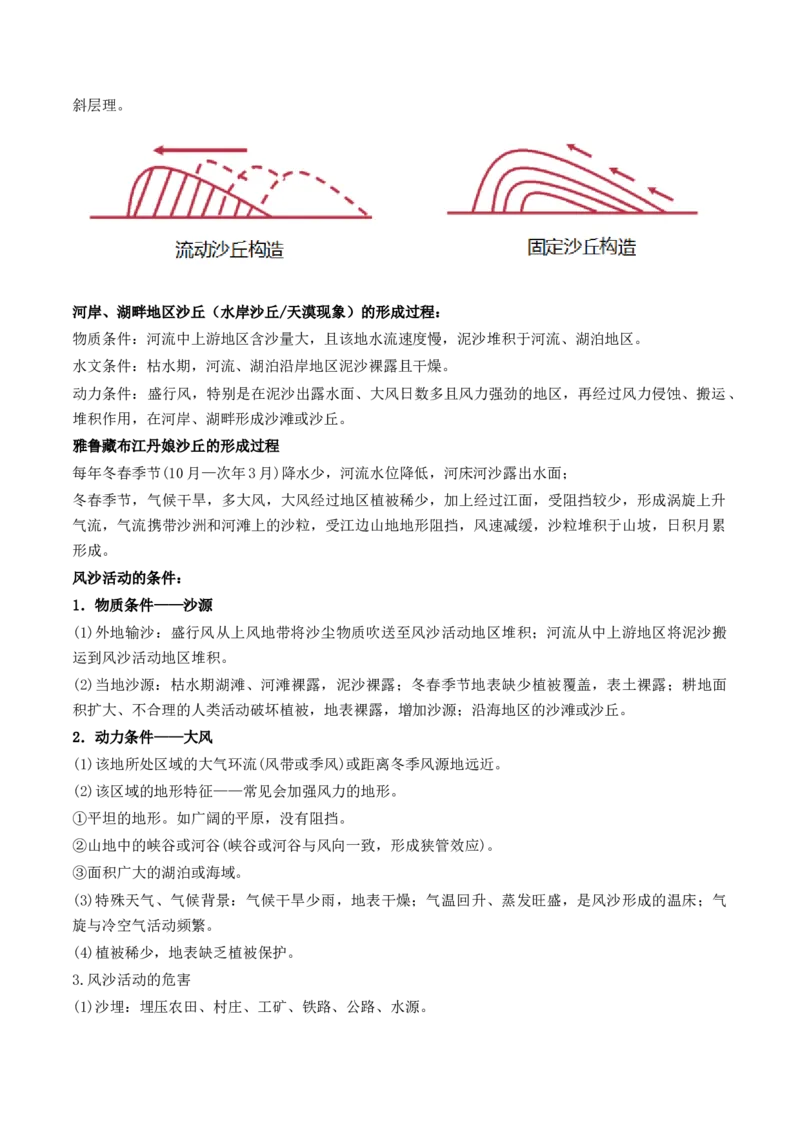 第13讲营造地表形态的力量及其地貌（讲义）（原卷版）_9.2025地理总复习_2024年新高考资料_1.2024一轮复习_2024年高考地理一轮复习讲练测（新教材新高考）