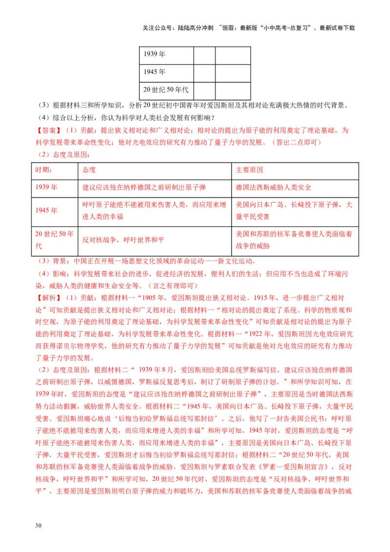 （讲义）专题27二战后的世界变化（解析版）_02中考总复习（2026版更新中）_06-历史-中考总复习_2024年中考复习资料_一轮复习_（课件+讲义+练习)2024年中考历史一轮复习讲练测（全国通用）