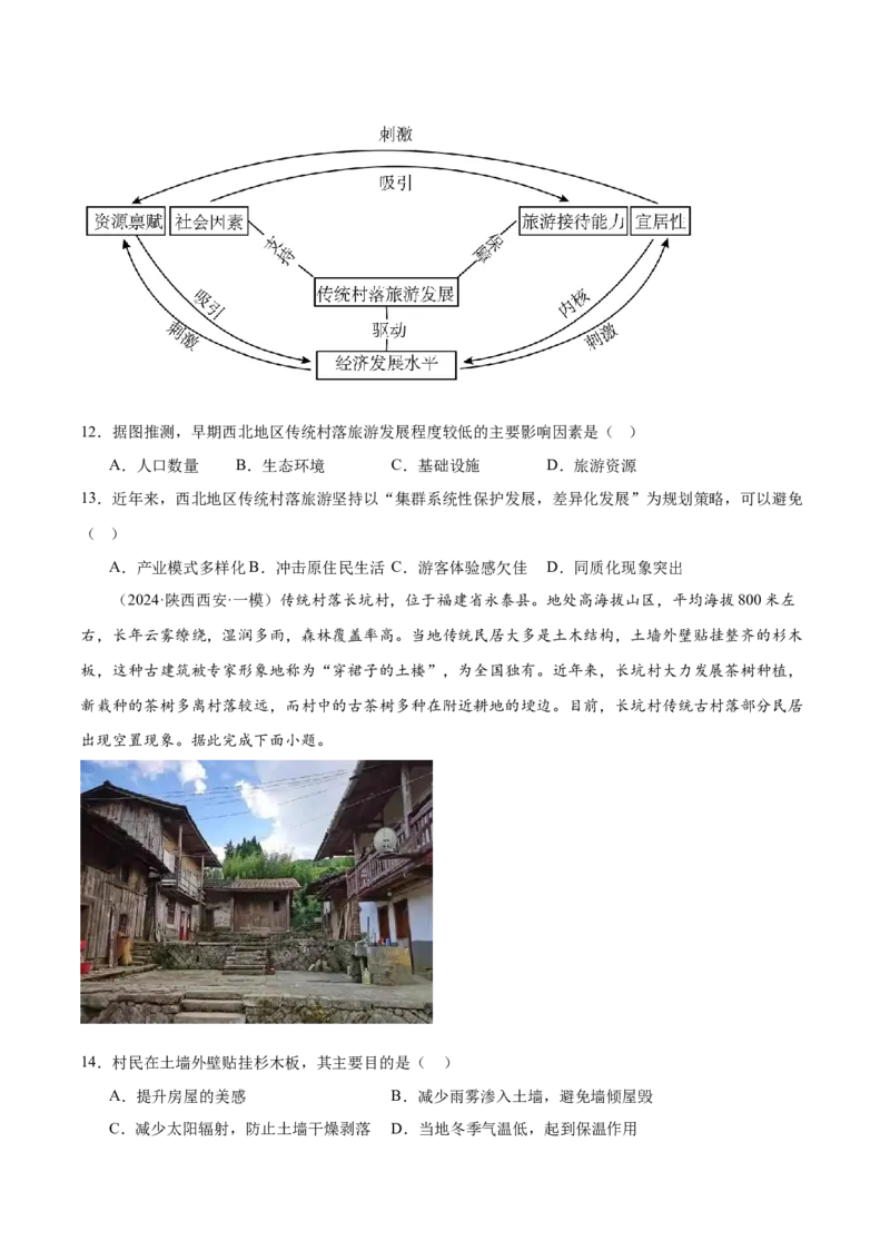 押新高考03地域文化-备战2024年高考地理临考题号押题（新高考通用）（原卷版）_9.2025地理总复习_2024年新高考资料_5.2024三轮冲刺