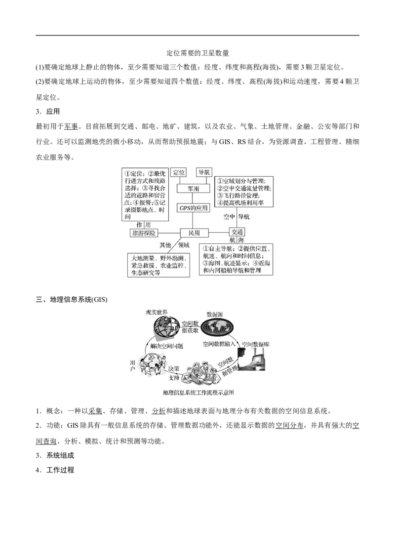 第27讲地理信息技术的应用-备战2023年高考地理一轮复习讲义+练习（全国通用）（解析版）_9.2025地理总复习_赠品通用版（老高考）复习资料_一轮复习