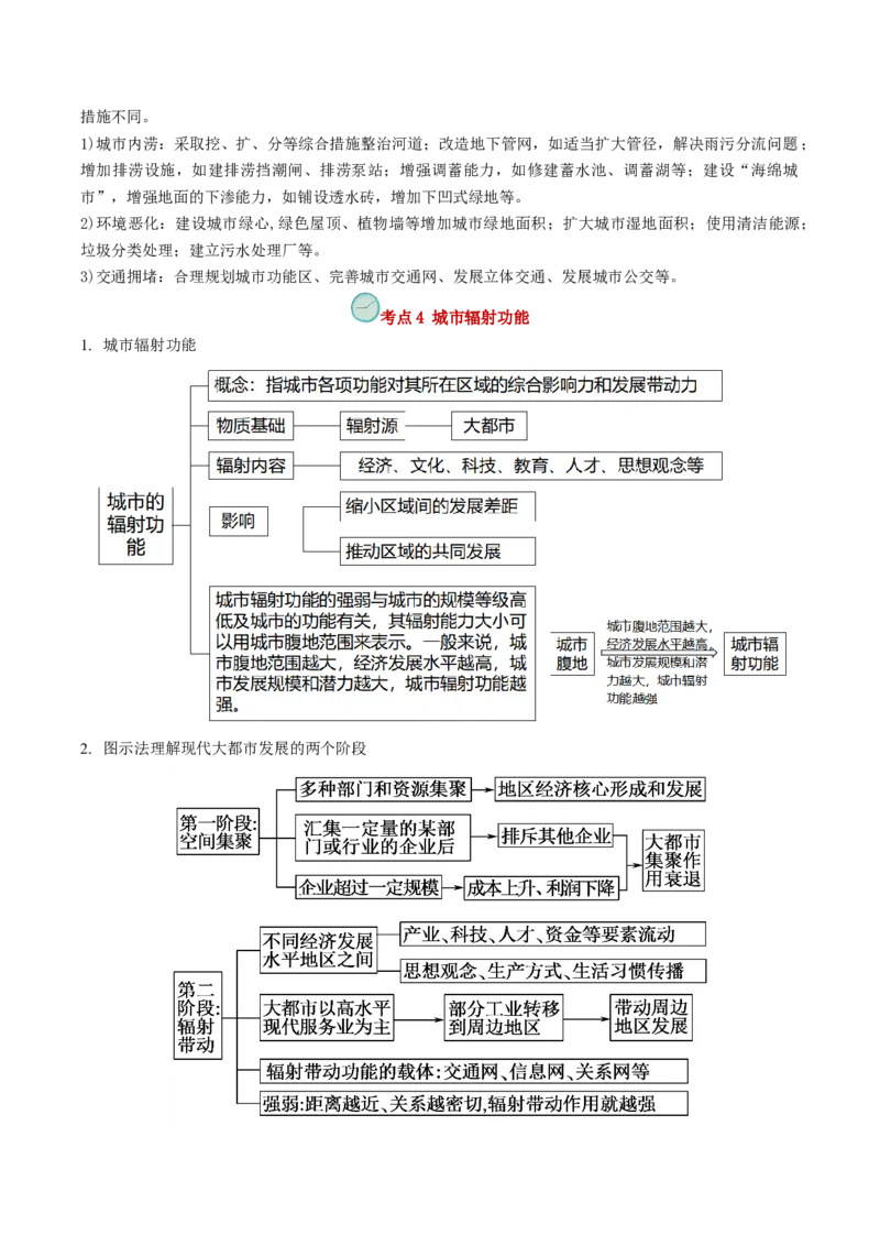 查补知识&middot;通关练专题07人口、聚落与城市辐射（解析版）_9.2025地理总复习_2024年新高考资料_5.2024三轮冲刺_查漏补缺2024年高考地理复习冲刺过关（新高考通用）