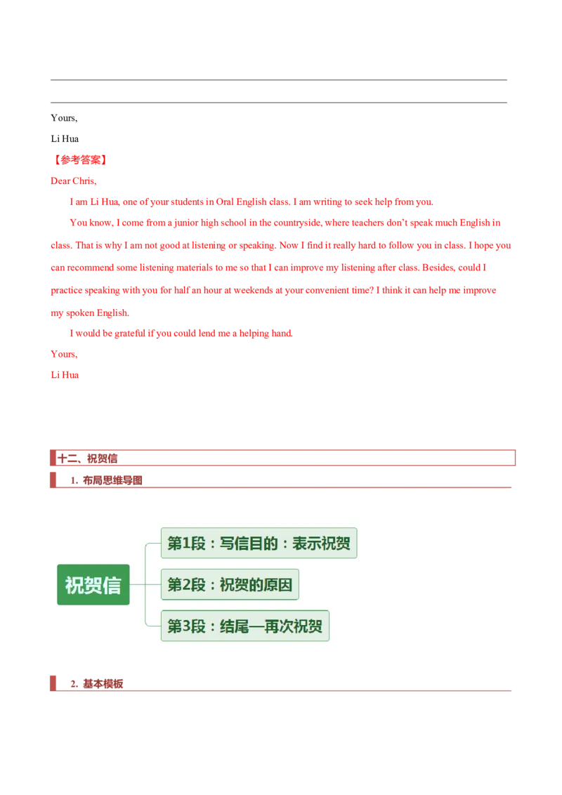 专题25书信类04（求助信、祝贺信、慰问信）（解析版）_3.2025英语总复习_2023年新高考资料_二轮复习_2023年高考英语毕业班二轮热点题型归纳与变式演练（新高考专用）288150943
