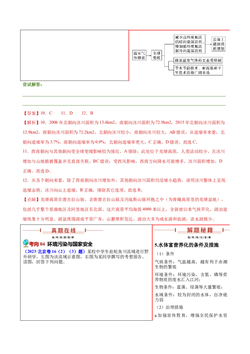 押新高考14资源、环境与国家安全-备战2024年高考地理临考题号押题（新高考通用）（解析版）_9.2025地理总复习_2024年新高考资料_5.2024三轮冲刺