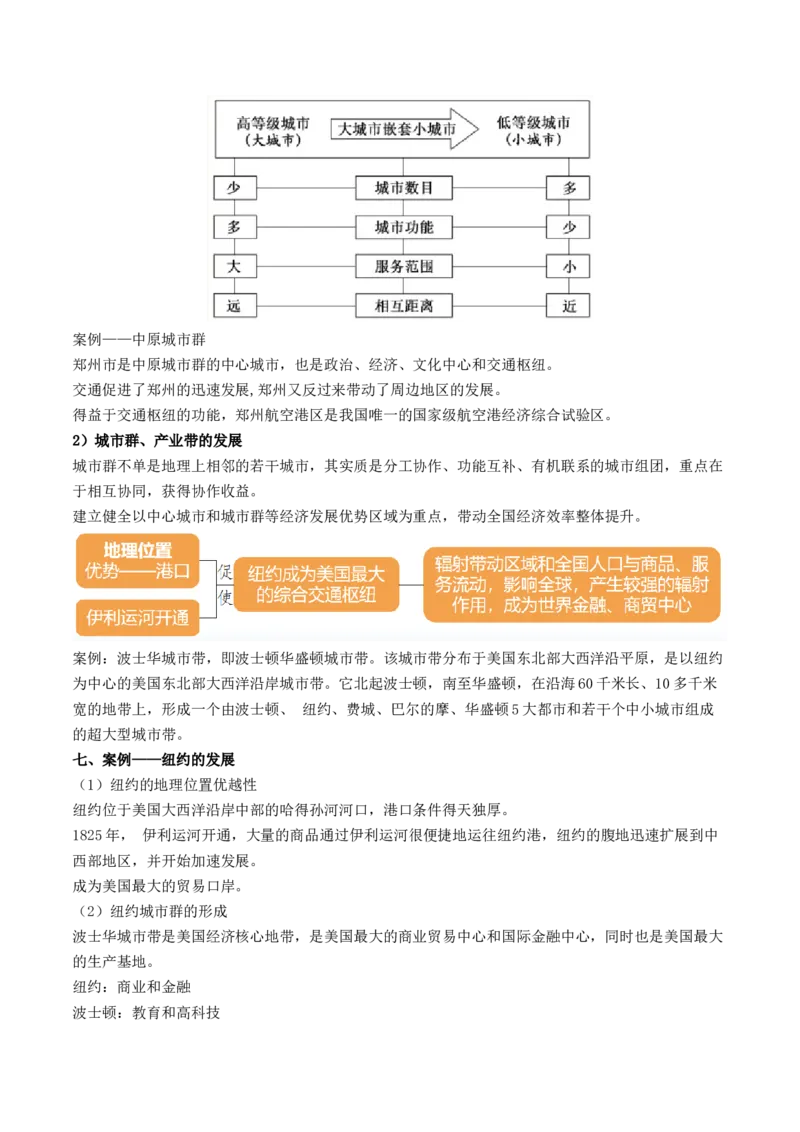 第34讲城市、产业与区域发展（讲义）（原卷版）_9.2025地理总复习_2024年新高考资料_1.2024一轮复习_2024年高考地理一轮复习讲练测（新教材新高考）
