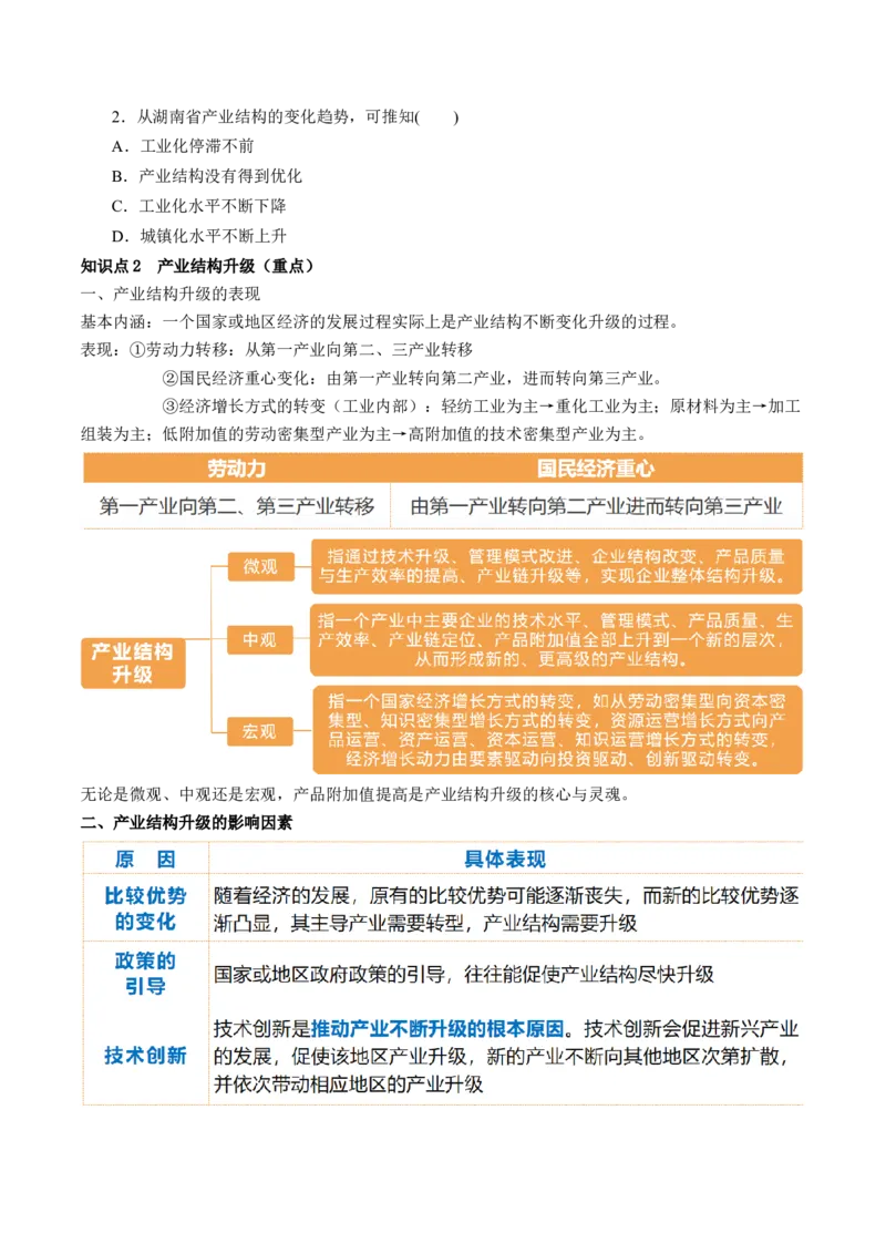 第34讲城市、产业与区域发展（讲义）（原卷版）_9.2025地理总复习_2024年新高考资料_1.2024一轮复习_2024年高考地理一轮复习讲练测（新教材新高考）