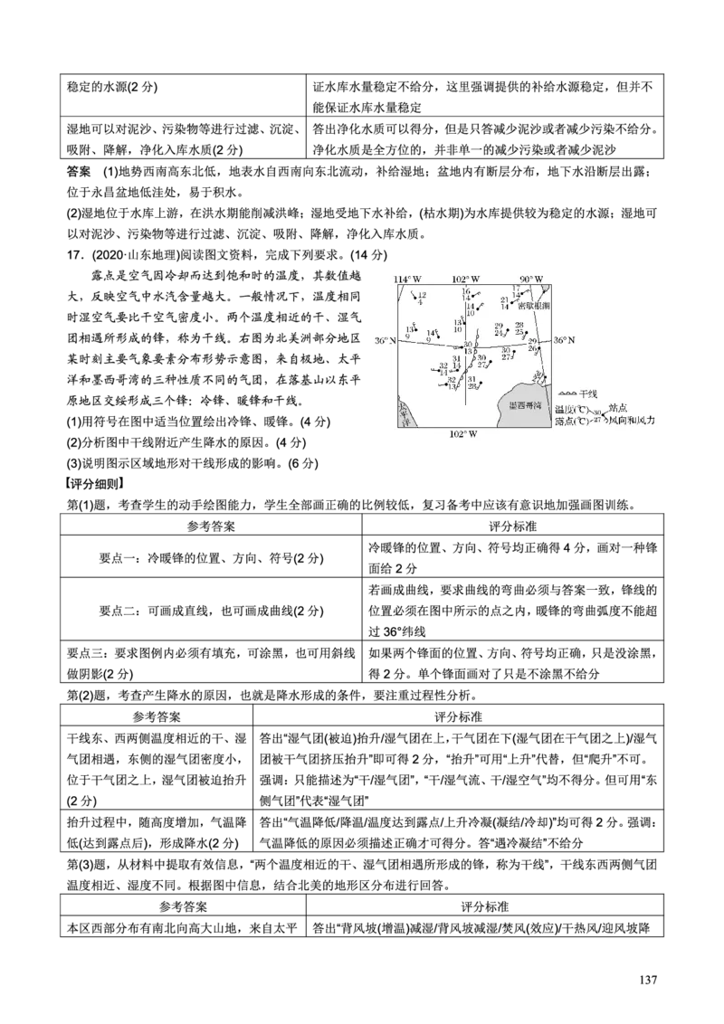 整合突破专题学案第三部分--高考地理评分细则（高三地理自主复习资料，pdf版）_9.2025地理总复习_2023年新高考复习资料_专项复习