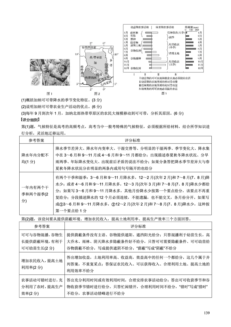 整合突破专题学案第三部分--高考地理评分细则（高三地理自主复习资料，pdf版）_9.2025地理总复习_2023年新高考复习资料_专项复习