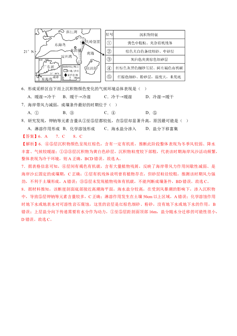 第16讲植被和土壤（讲义）（解析版）_9.2025地理总复习_2025年新高考资料_一轮复习_2025年高考地理一轮复习讲练测（新教材新高考）