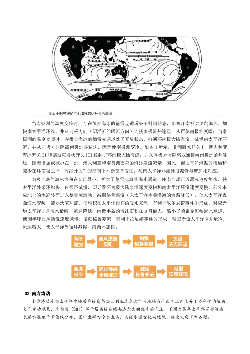 第12讲海气相互作用和环流异常（讲义）（原卷版）_9.2025地理总复习_2024年新高考资料_1.2024一轮复习_2024年高考地理一轮复习讲练测（新教材新高考）