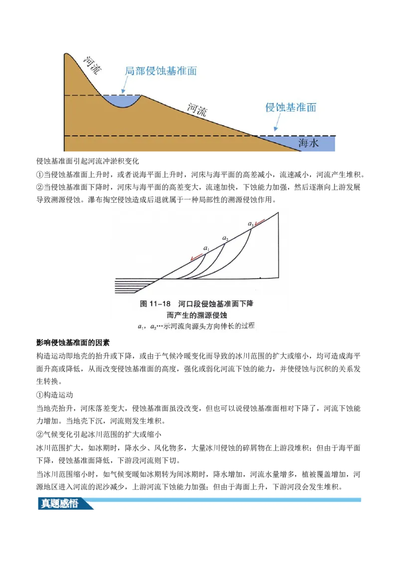 第15讲河流地貌的发育及河流冲淤（讲义）（原卷版）_9.2025地理总复习_2024年新高考资料_1.2024一轮复习_2024年高考地理一轮复习讲练测（新教材新高考）