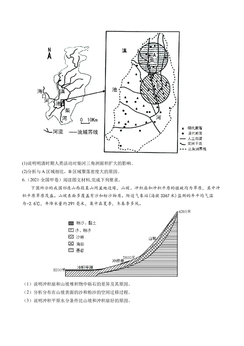 第15讲河流地貌的发育及河流冲淤（讲义）（原卷版）_9.2025地理总复习_2024年新高考资料_1.2024一轮复习_2024年高考地理一轮复习讲练测（新教材新高考）