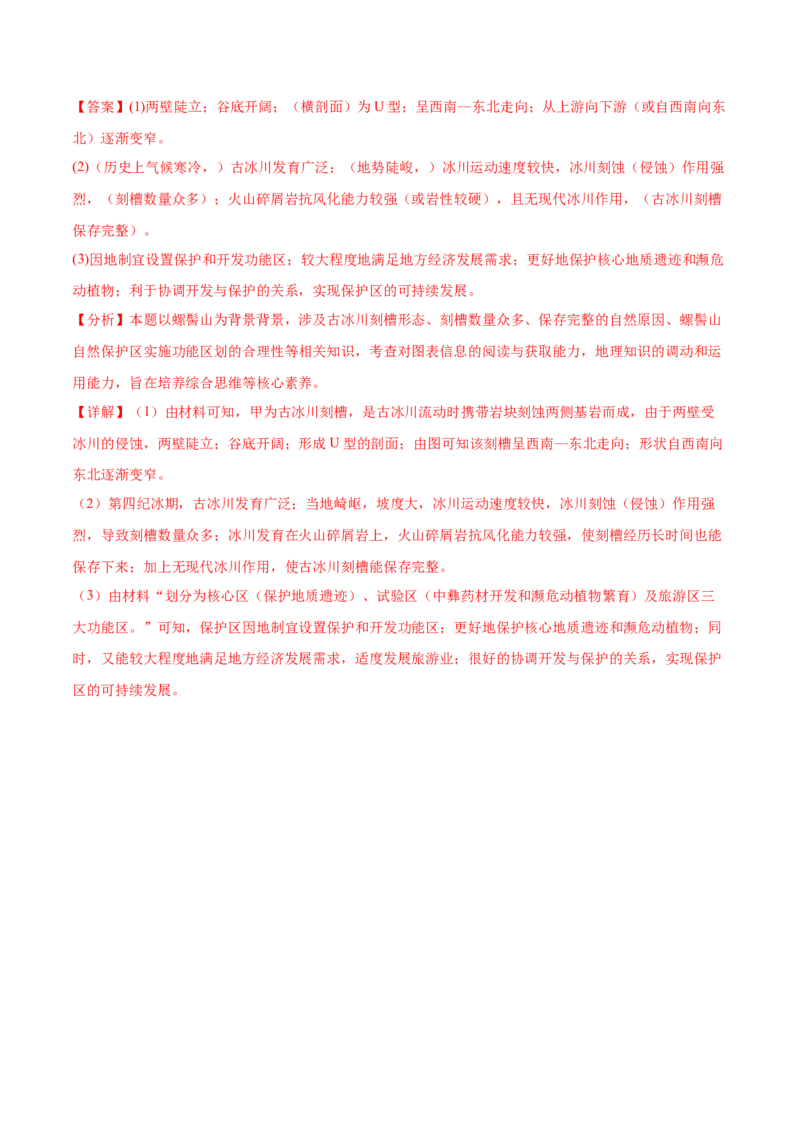 押新高考11地貌形成过程与演变-备战2024年高考地理临考题号押题（新高考通用）（解析版）_9.2025地理总复习_2024年新高考资料_5.2024三轮冲刺