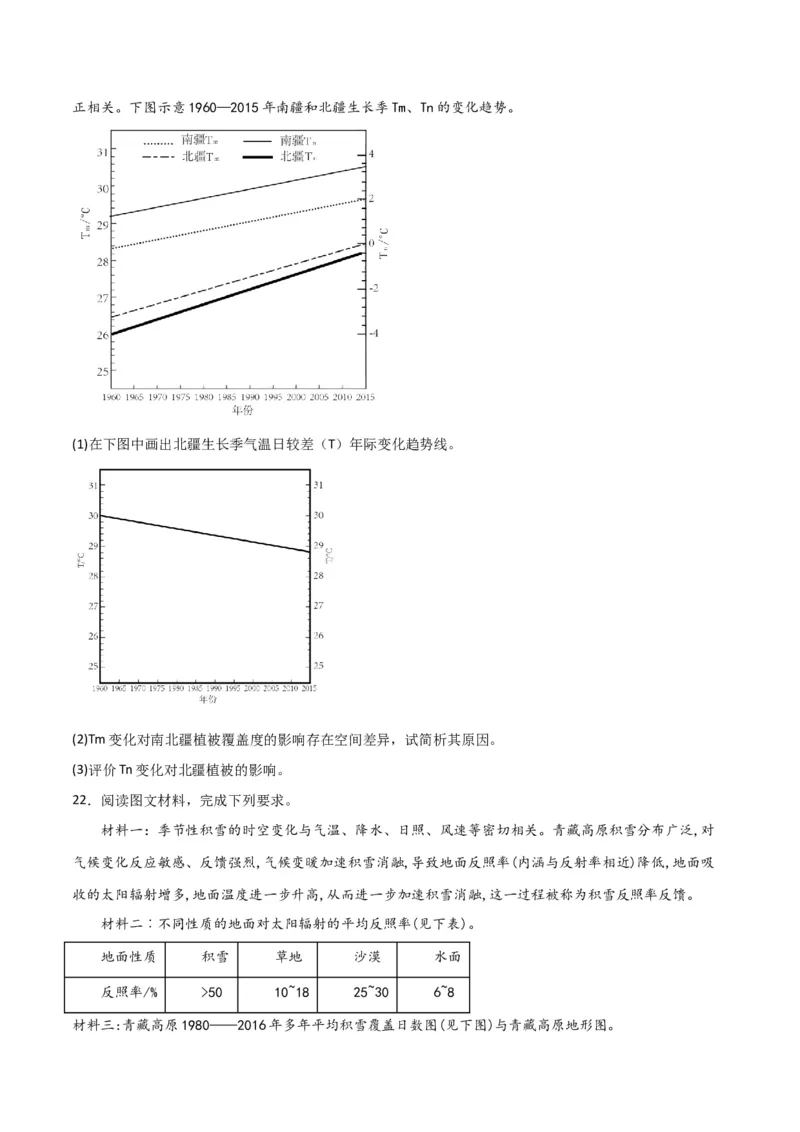 热点专项03气候类型及判读-2024年高考地理一轮复习考点通关卷（新高考通用）（原卷版）_9.2025地理总复习_2024年新高考资料_1.2024一轮复习