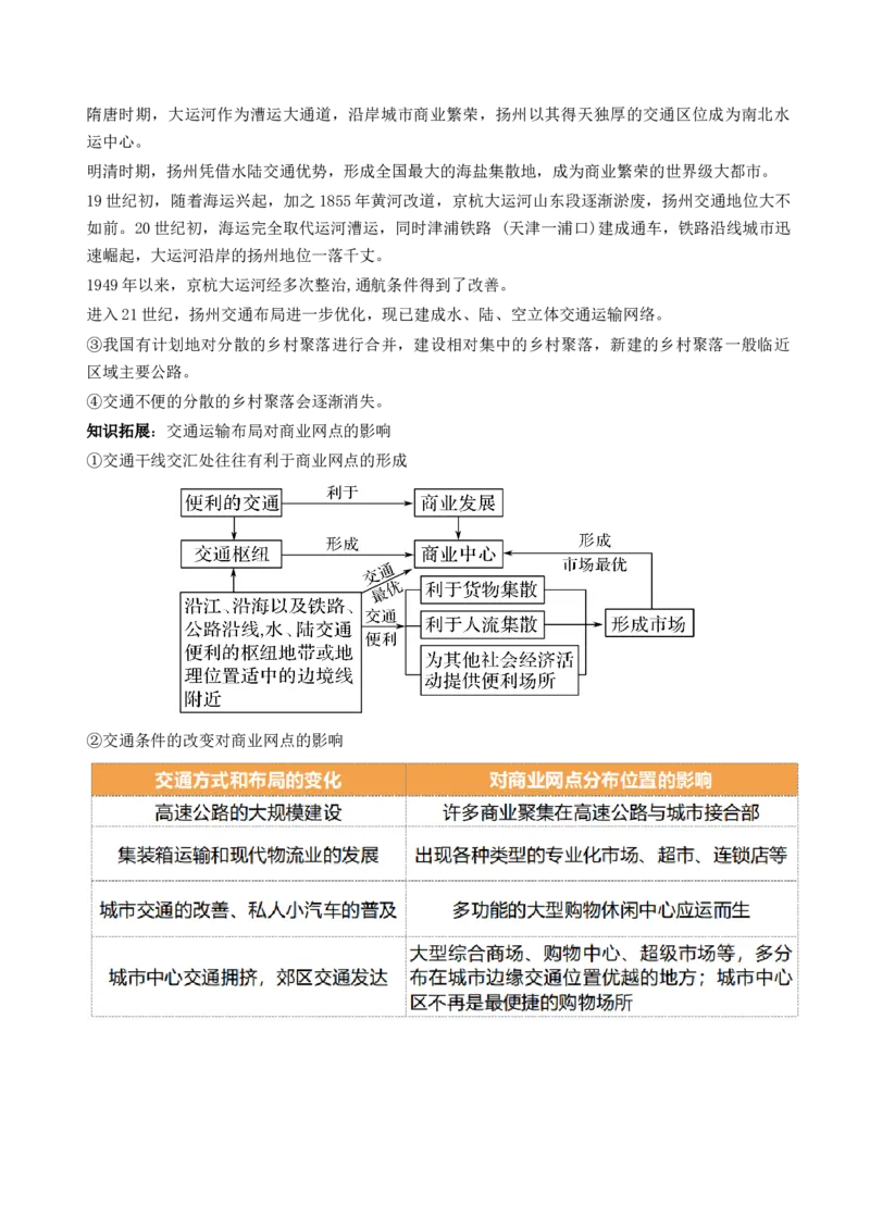 第28讲交通运输布局对区域发展的影响（讲义）（解析版）_9.2025地理总复习_2024年新高考资料_1.2024一轮复习_2024年高考地理一轮复习讲练测（新教材新高考）