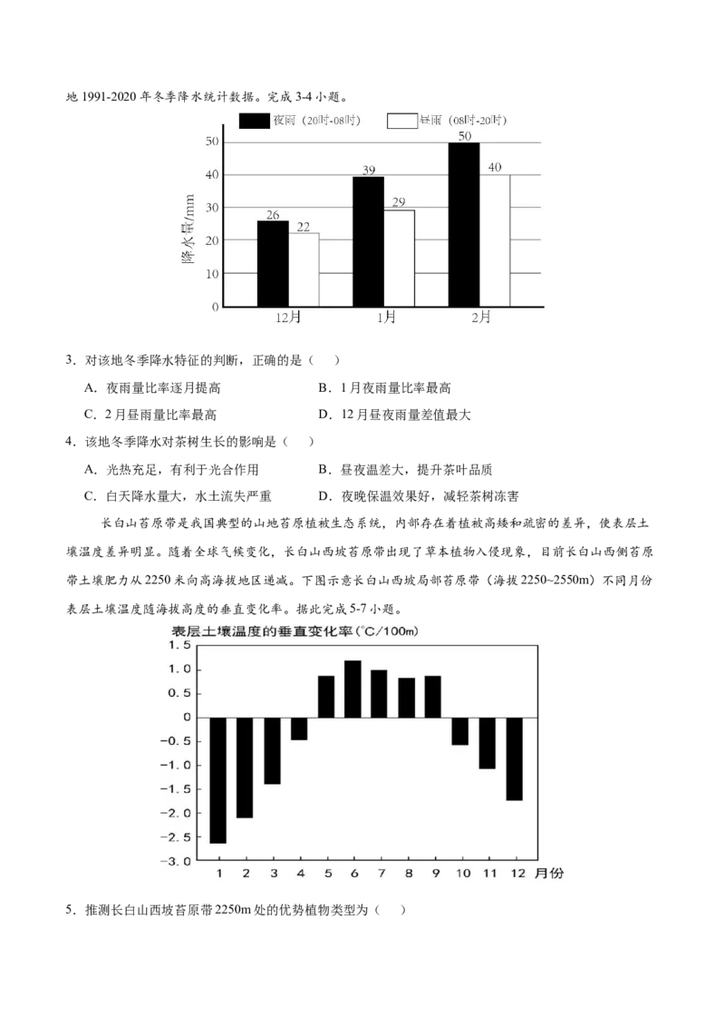 押题仿真卷02（江苏卷）-备战2024年高考地理临考题号押题（江苏卷）（原卷版）_9.2025地理总复习_2024年新高考资料_5.2024三轮冲刺_备战2024年高考地理临考题号押题（江苏卷）323403113