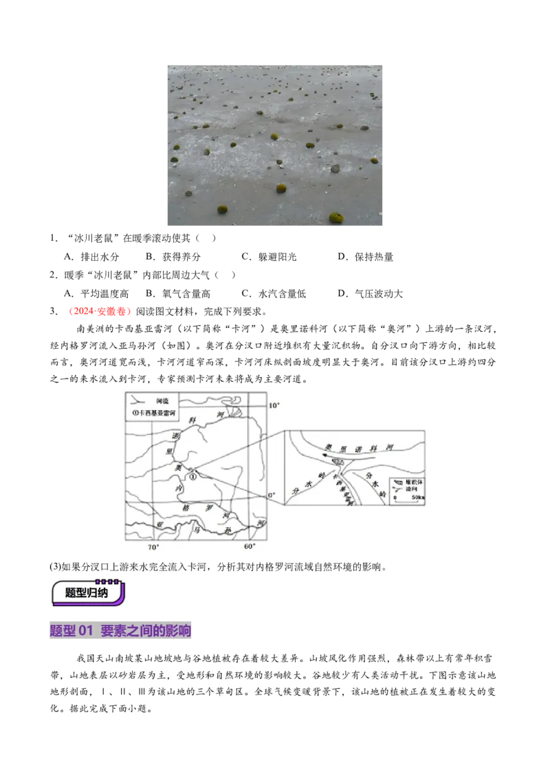 第17讲自然环境的整体性（讲义）（原卷版）_9.2025地理总复习_2025年新高考资料_一轮复习_2025年高考地理一轮复习讲练测（新教材新高考）