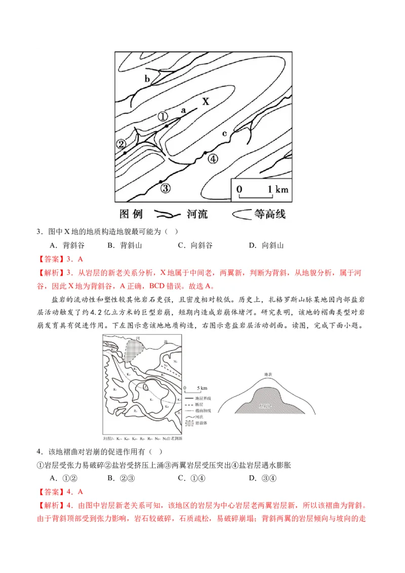 第14讲板块运动、构造运动及其地貌（讲义）（解析版）_9.2025地理总复习_2024年新高考资料_1.2024一轮复习_2024年高考地理一轮复习讲练测（新教材新高考）